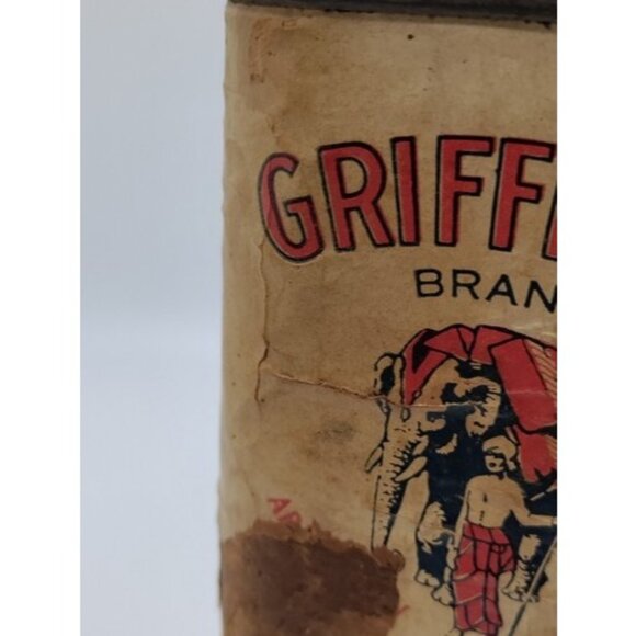 Vintage Griffith's Spice Tin Ground Allspice Elephant Chicago - Picture 8 of 15